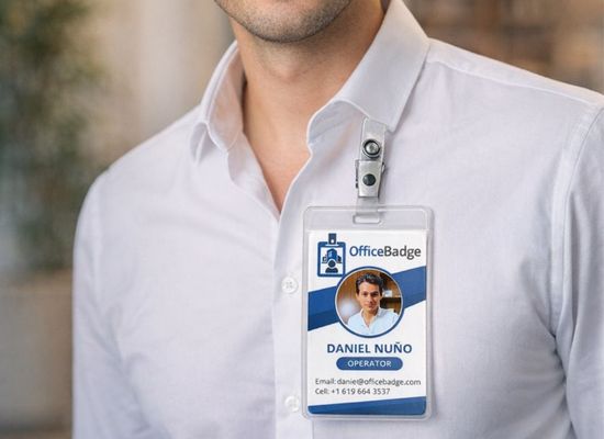 Essential Office Badge — Vertical (Clip) thumbnail 2