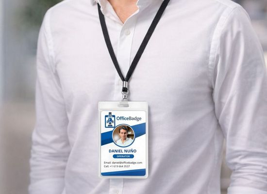 Essential Office Badge — Vertical (Lanyard) thumbnail 2